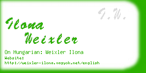 ilona weixler business card